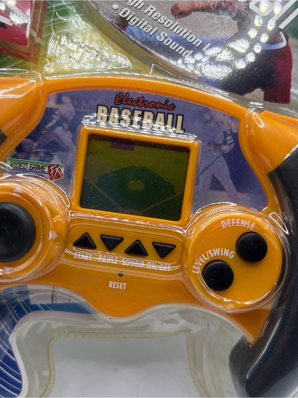 Electronic Baseball Handheld Video Game FX High Resolution LCD Digital Sound FX